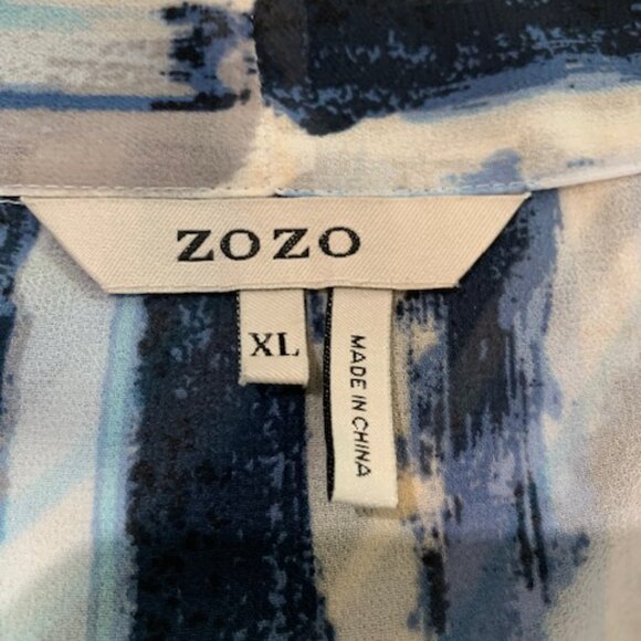 Zozo 3/4 Sleeve Draped Top Size XL - Picture 4 of 5